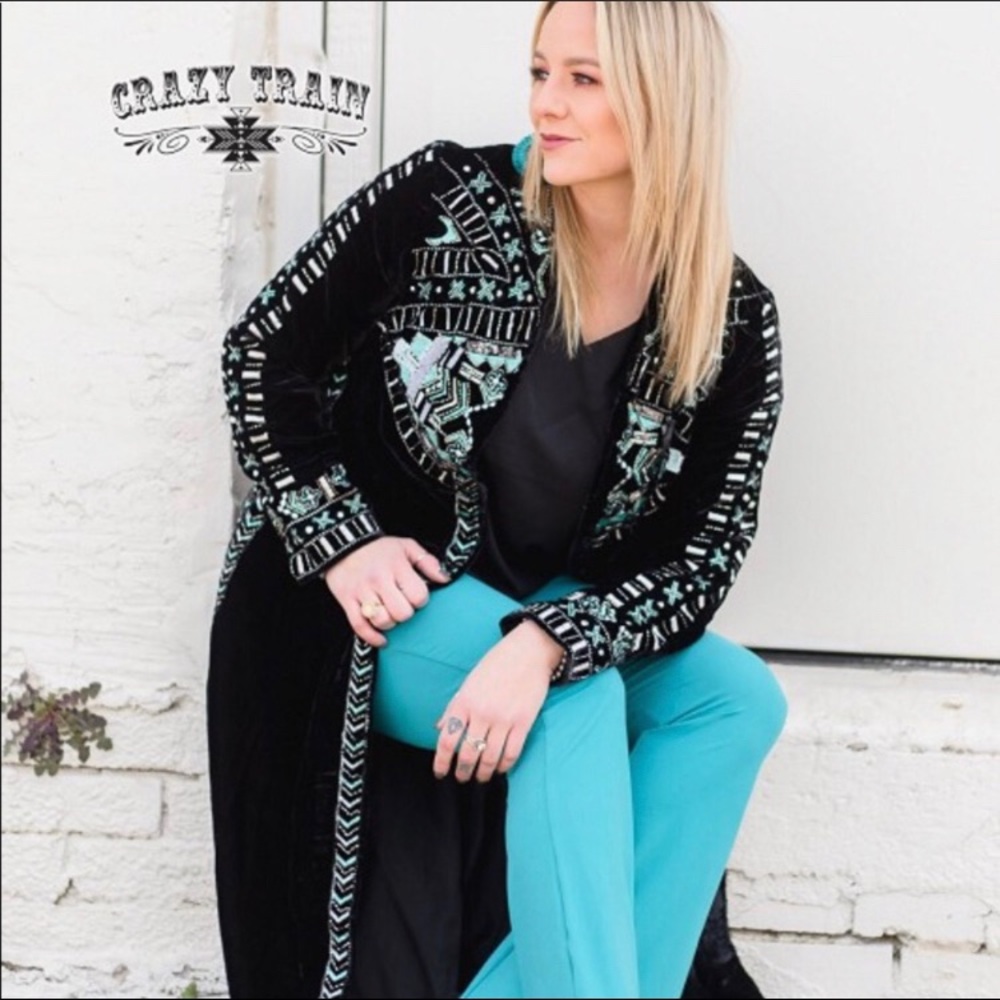 CRAZY TRAIN TURQUOISE BELL BOTTOMS